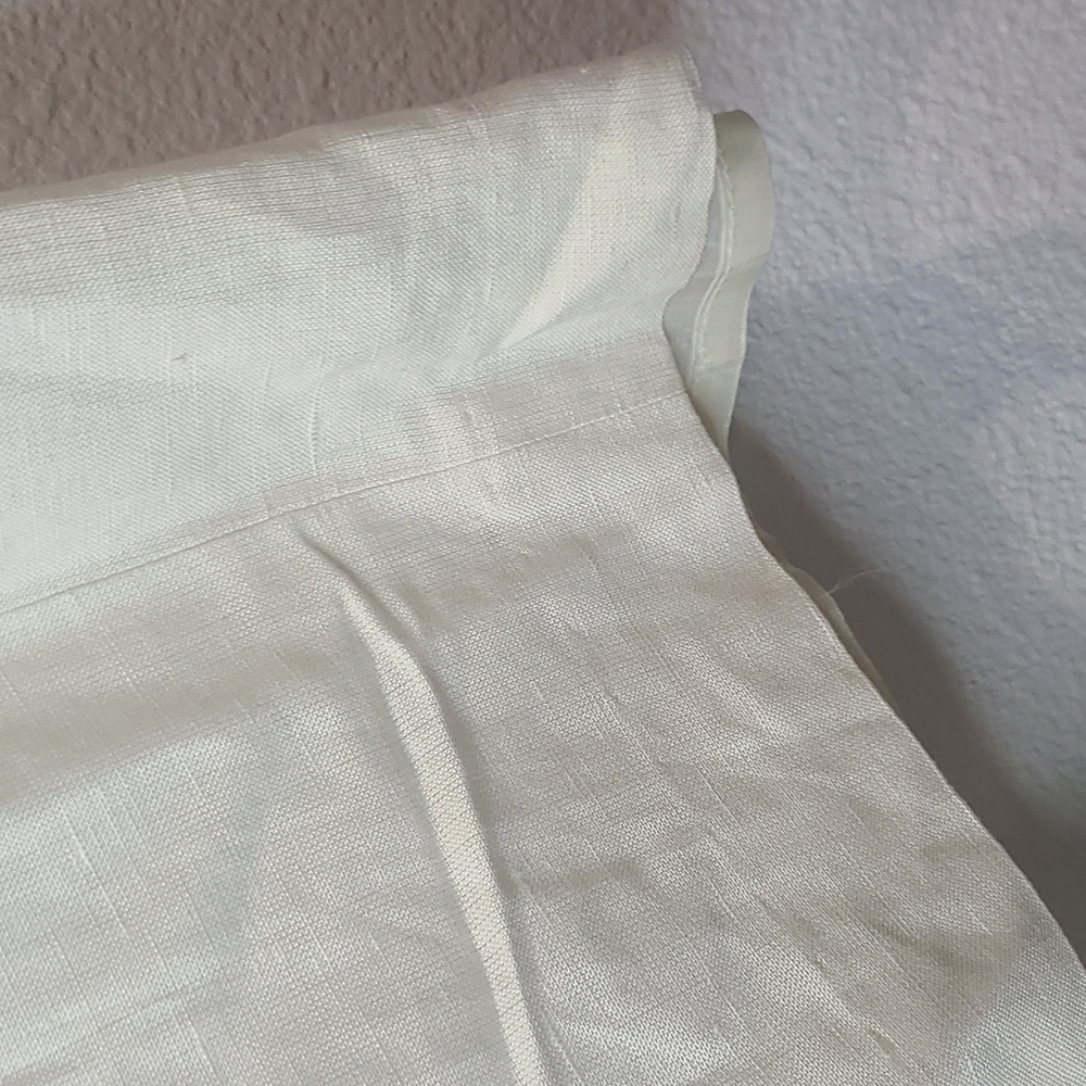 NWT deadstock Harve Benard linen long skirt cream size 14 petite - Picture 10 of 11